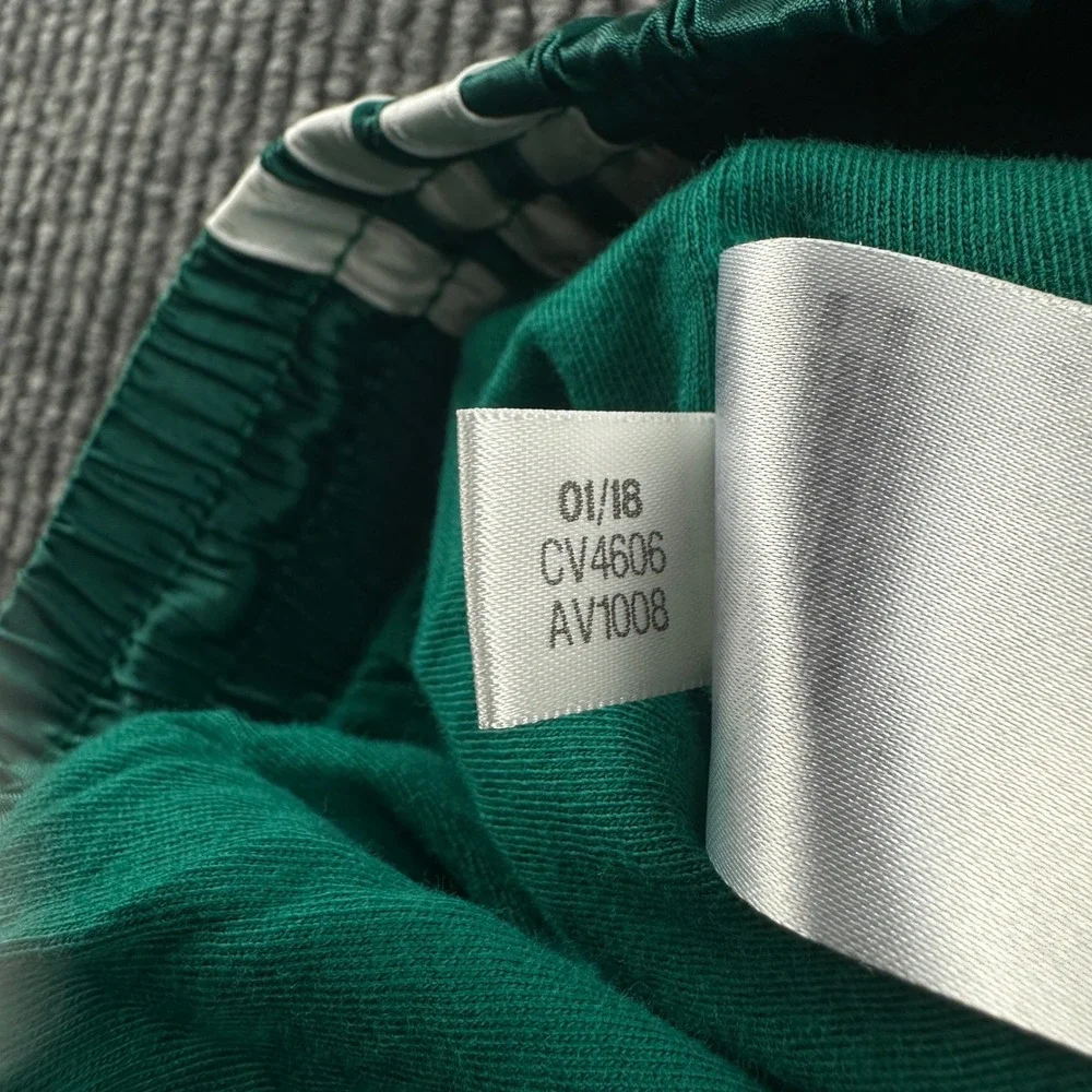 Adidas Originals Mens Green 3-Stripe Wind Track Pants CV4606 Emerald Green L